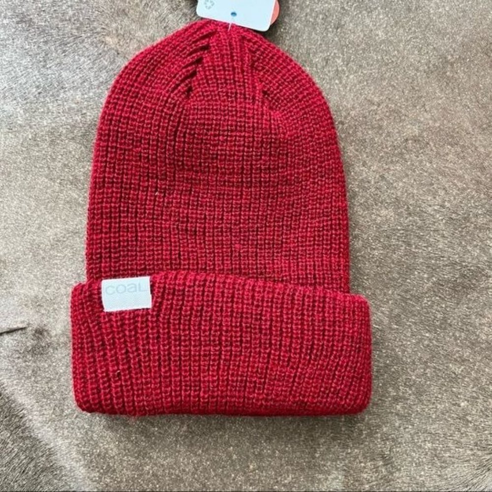 COAL The Stanley Soft Knit Cuff Beanie Logo Tag